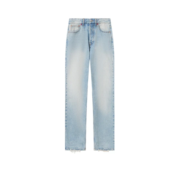 Isabel Marant Daya Regular Jeans in Vintage Blue | Women | Luxury Shoes 