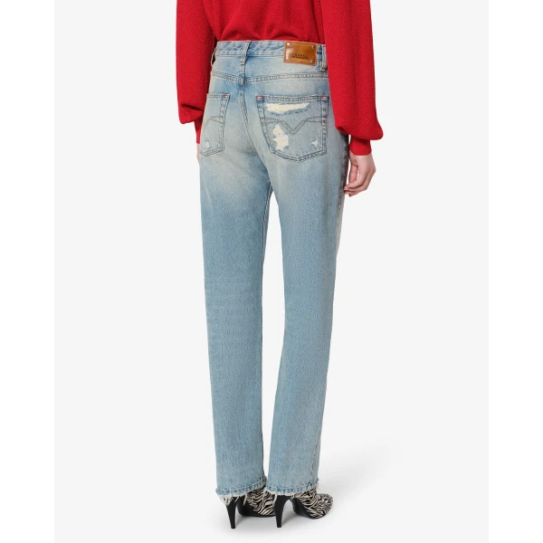 Isabel Marant Dayali Regular Jeans in Vintage Blue | Denim | Luxury Shoes 