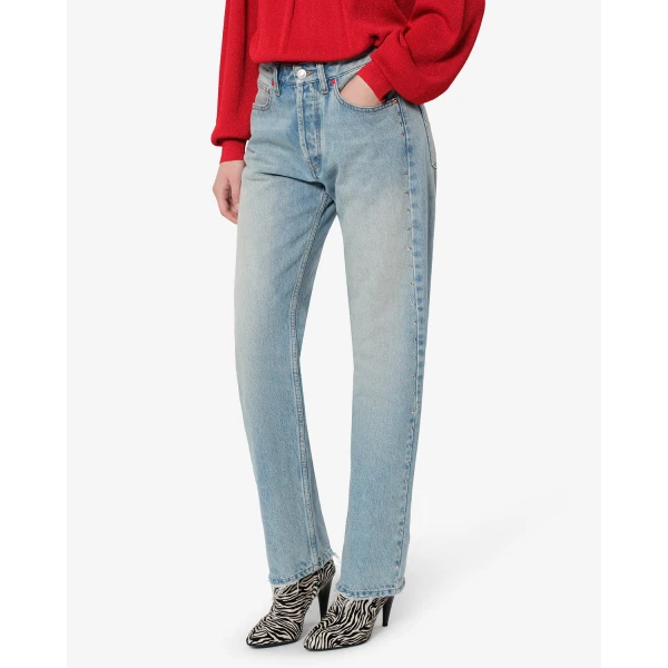Isabel Marant Dayali Regular Jeans in Vintage Blue | Denim | Luxury Shoes 