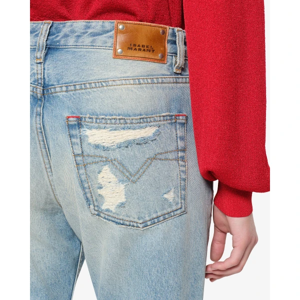 Isabel Marant Dayali Regular Jeans in Vintage Blue | Denim | Luxury Shoes 