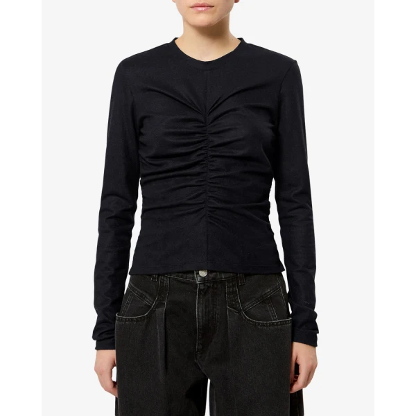 Isabel Marant Delesa Top in Black | Tops | Luxury Shoes 
