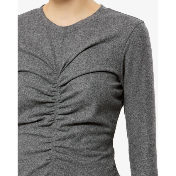 Isabel Marant Delesa Top in Gray | Tops | Luxury Shoes 