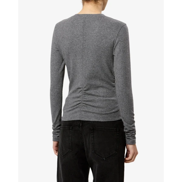 Isabel Marant Delesa Top in Gray | Tops | Luxury Shoes 