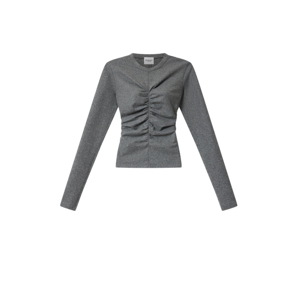 Isabel Marant Delesa Top in Gray | Women | Luxury Shoes 