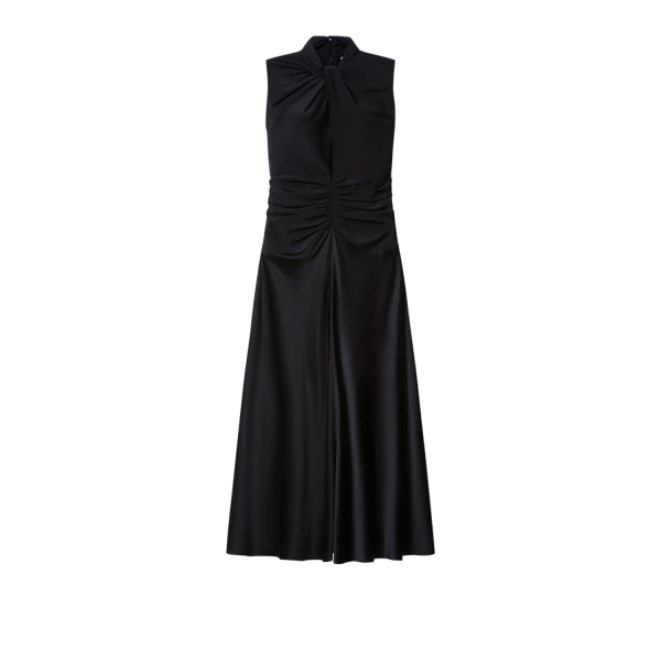 Isabel Marant Delfi Silk Dress in Black | Women | Luxury Shoes 