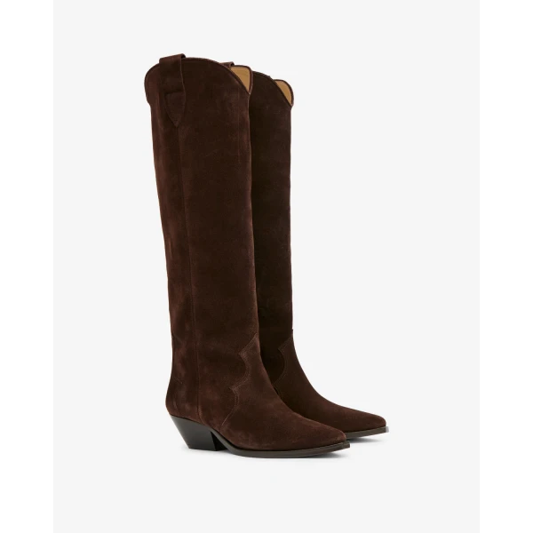 Isabel Marant Denvee Boots in Chocolate | Boots | Luxury Shoes 