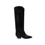 Isabel Marant Denvee Leather Boots in Black | Women | Luxury Shoes 