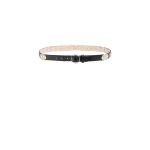 Isabel Marant Depson Leather Belt in Black and Palladium | Women | Luxury Shoes 