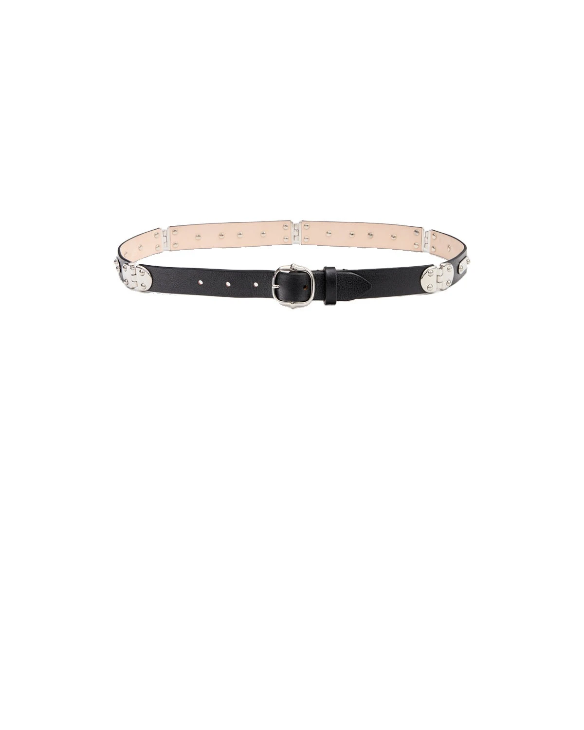 Isabel Marant Depson Leather Belt in Black and Palladium Isabel Marant Depson Leather Belt in Black and Palladium | Women | Luxury Shoes