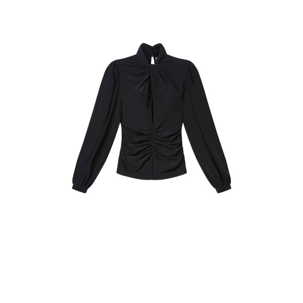 Isabel Marant Depsona Silk Blouse in Black | Women | Luxury Shoes 