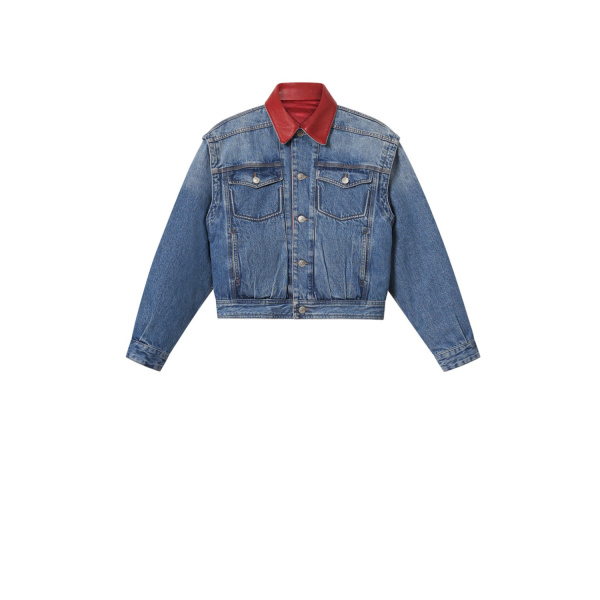 Isabel Marant Devyn Denim Jacket in Blue | Women | Luxury Shoes 