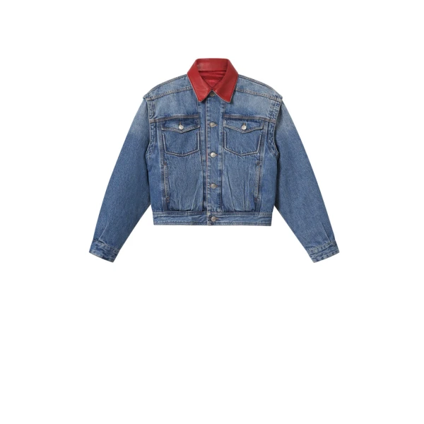 Isabel Marant Devyn Denim Jacket in Blue | Women | Luxury Shoes 