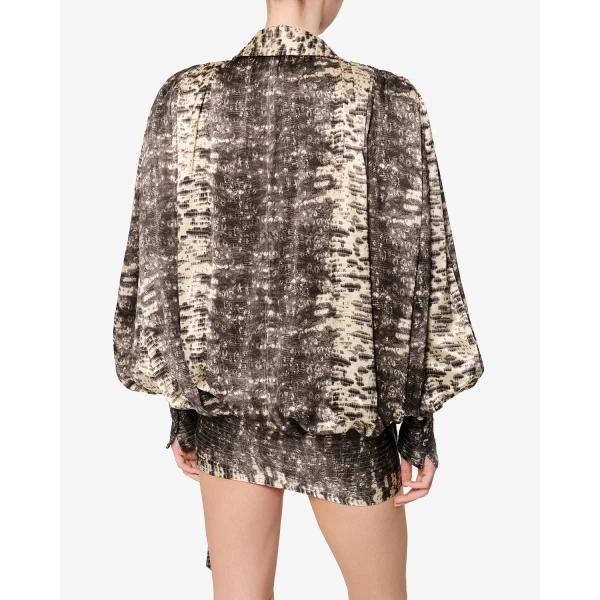 Isabel Marant Dilja Silk Dress in Beige | Mini Dresses | Luxury Shoes 