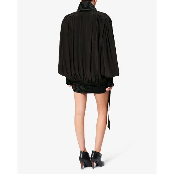 Isabel Marant Diljane Silk Jacket in Black | Jackets | Luxury Shoes 