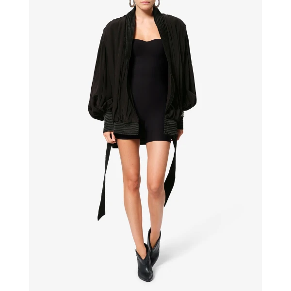 Isabel Marant Diljane Silk Jacket in Black | Jackets | Luxury Shoes 