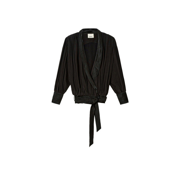 Isabel Marant Diljane Silk Jacket in Black | Women | Luxury Shoes 