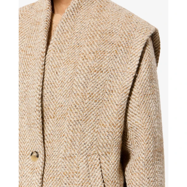 Isabel Marant Drogo Jacket in Beige | Blazers | Luxury Shoes 