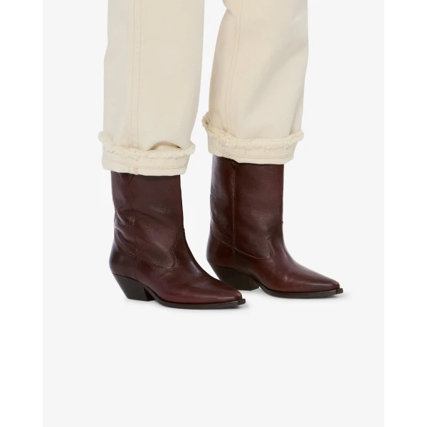 Isabel Marant Duerto Ankle Boots in Mahogany | Boots | Luxury Shoes 