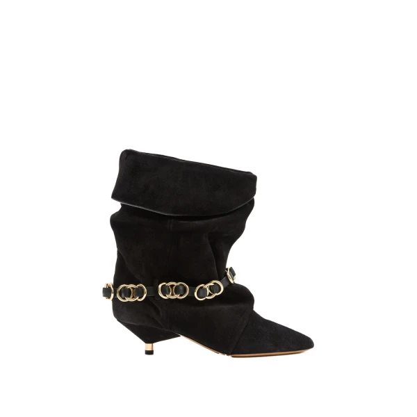 Edrik Rings Ankle Boots in Black