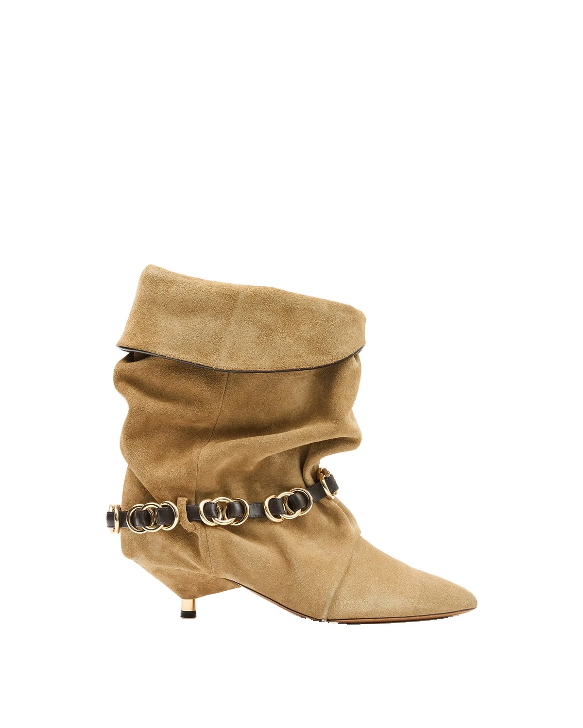 Isabel Marant Edrik Rings Ankle Boots in Taupe Isabel Marant Edrik Rings Ankle Boots in Taupe | Women | Luxury Shoes