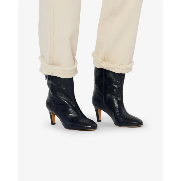 Isabel Marant Eldra Ankle Boots in Black | Boots | Luxury Shoes 