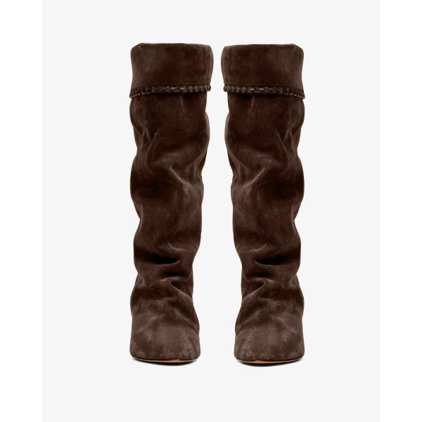 Isabel Marant Elita Boots in Chocolate | Boots | Luxury Shoes 