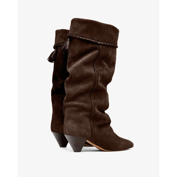 Isabel Marant Elita Boots in Chocolate | Boots | Luxury Shoes 