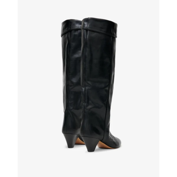 Isabel Marant Elita Leather Boots in Black | Boots | Luxury Shoes 