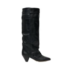 Isabel Marant Elita Leather Boots in Black | Women | Luxury Shoes 