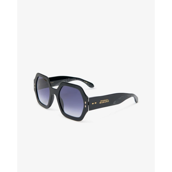 Isabel Marant Elyz Sunglasses in Black Havana and Grey | Sunglasses | Luxury Shoes 