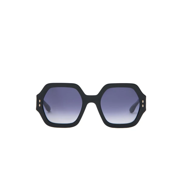 Isabel Marant Elyz Sunglasses in Black Havana and Grey | Women | Luxury Shoes 