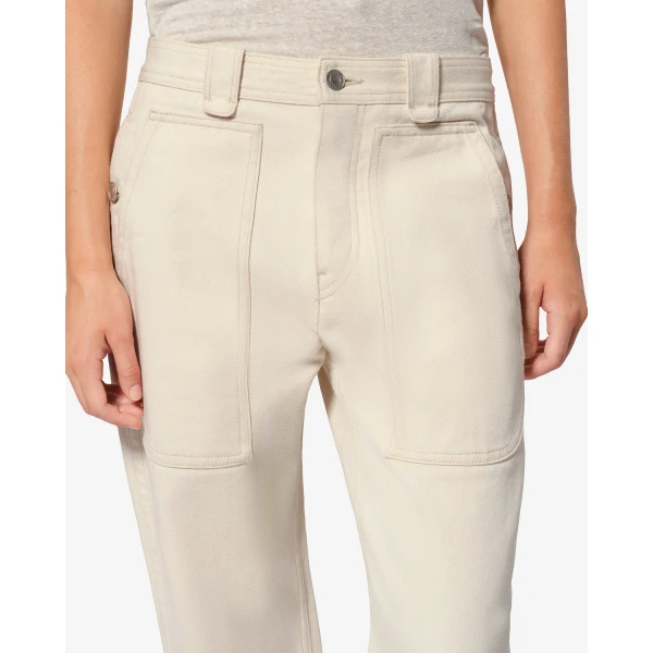 Isabel Marant Ermina Pants in Ecru | Wide leg pants | Luxury Shoes 