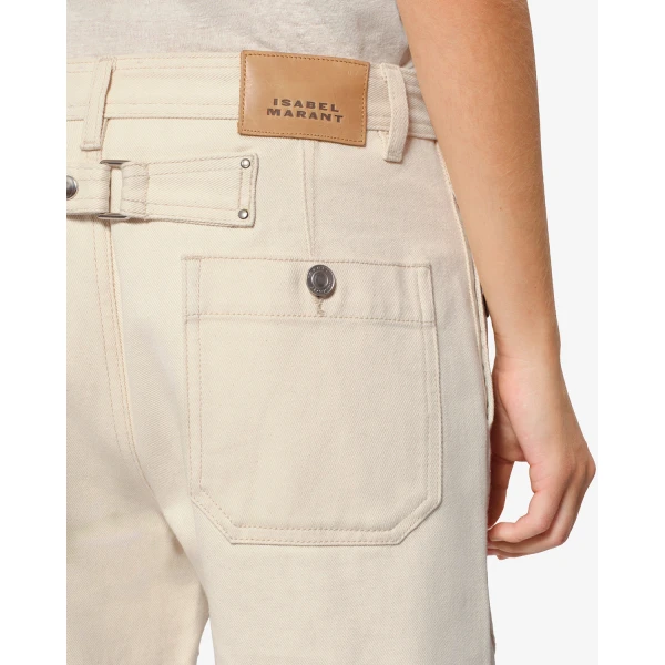 Isabel Marant Ermina Pants in Ecru | Wide leg pants | Luxury Shoes 