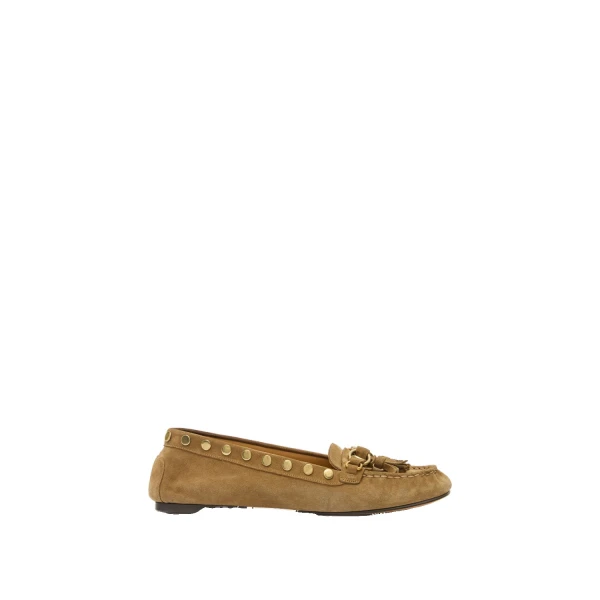 Isabel Marant Faxel Loafers in Taupe | Women | Luxury Shoes 