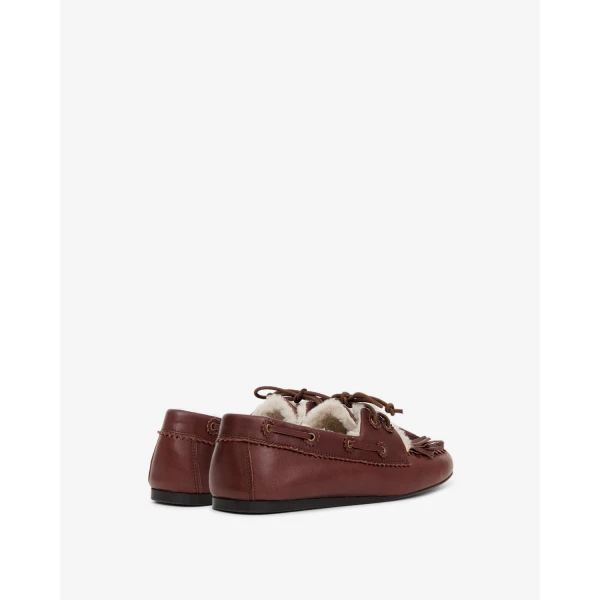 Isabel Marant Fersi Loafers in Dark Brown and Ecru | Loafers | Luxury Shoes 