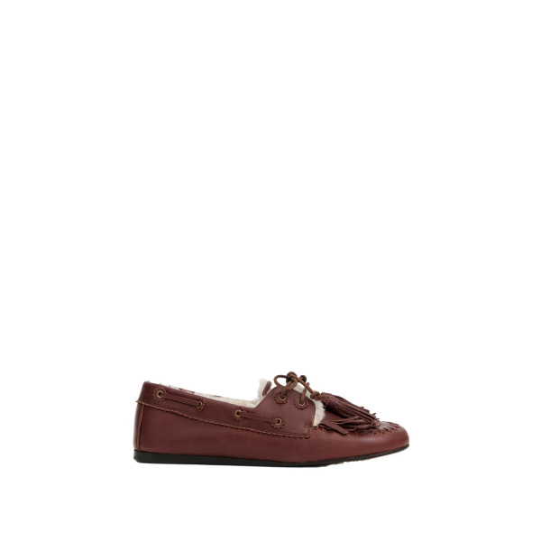 Isabel Marant Fersi Loafers in Dark Brown and Ecru | Women | Luxury Shoes 