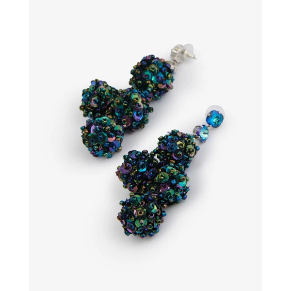 Isabel Marant Gia Earrings in Electric Blue and Silver | Earrings | Luxury Shoes 
