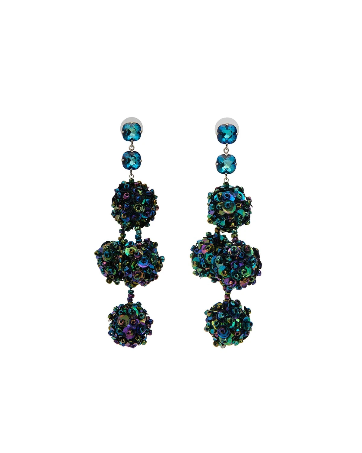 Isabel Marant Gia Earrings in Electric Blue and Silver Isabel Marant Gia Earrings in Electric Blue and Silver | Women | Luxury Shoes