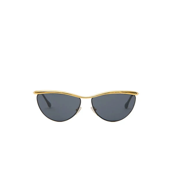 Isabel Marant Glam Cat-Eye Sunglasses in Gold Black and Grey | Women | Luxury Shoes 