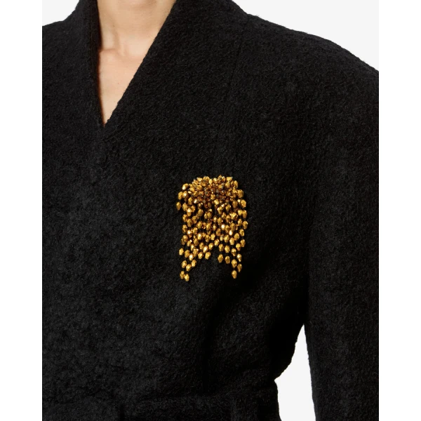 Isabel Marant Hanabi Brooch in Bronze and Silver | Brooches & Pins | Luxury Shoes 