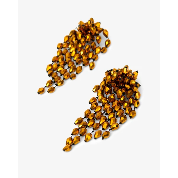 Isabel Marant Hanabi Earrings in Bronze and Silver | Earrings | Luxury Shoes 
