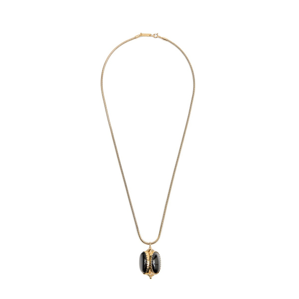 Isabel Marant Hanae Long Necklace in Black | Women | Luxury Shoes 