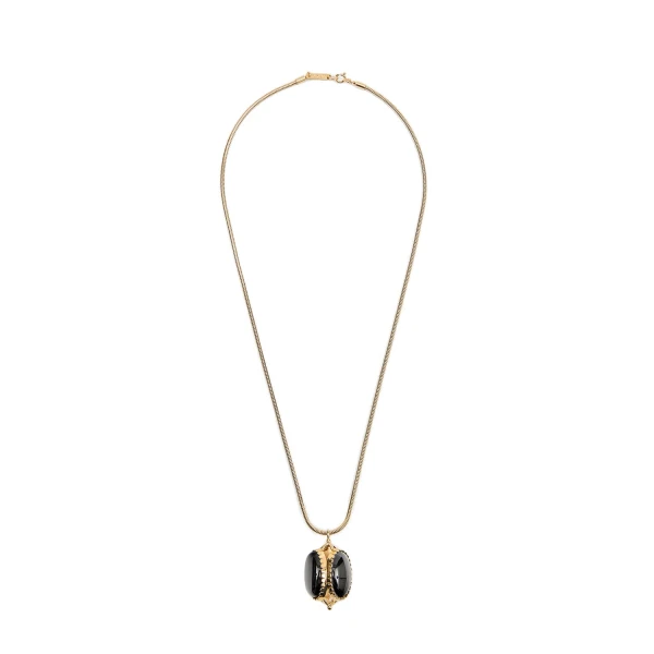 Isabel Marant Hanae Long Necklace in Black | Women | Luxury Shoes 