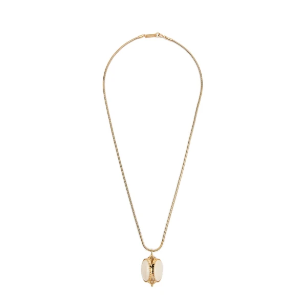 Isabel Marant Hanae Long Necklace in Ecru | Women | Luxury Shoes 