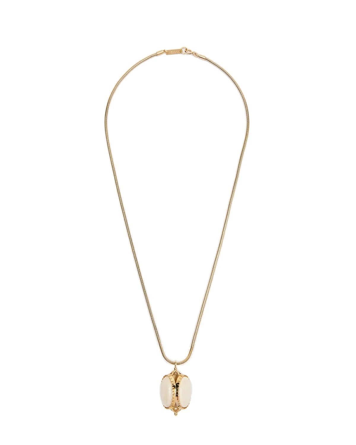 Isabel Marant Hanae Long Necklace in Ecru Isabel Marant Hanae Long Necklace in Ecru | Women | Luxury Shoes