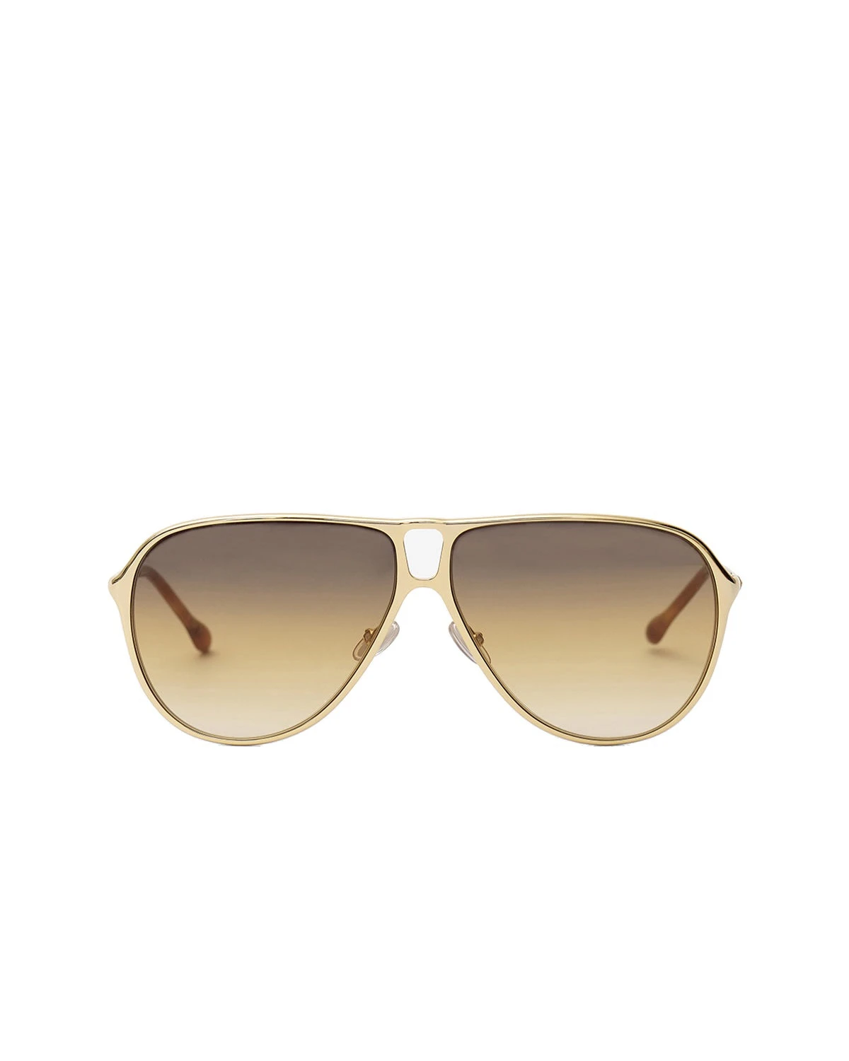 Isabel Marant Haylo Aviator Sunglasses in Gold Brown and Brown Shaded Isabel Marant Haylo Aviator Sunglasses in Gold Brown and Brown Shaded | Women | Luxury Shoes