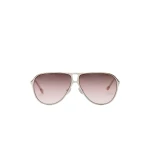 Isabel Marant Haylo Aviator Sunglasses in Palladium Pink and Burgundy Shaded | Women | Luxury Shoes 