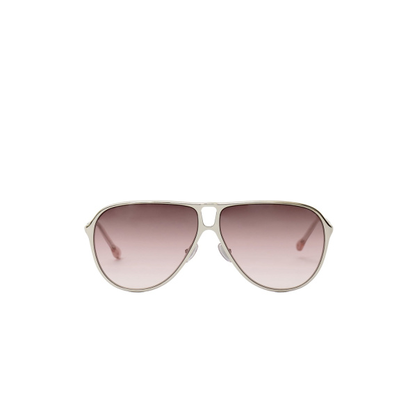Isabel Marant Haylo Aviator Sunglasses in Palladium Pink and Burgundy Shaded | Women | Luxury Shoes 
