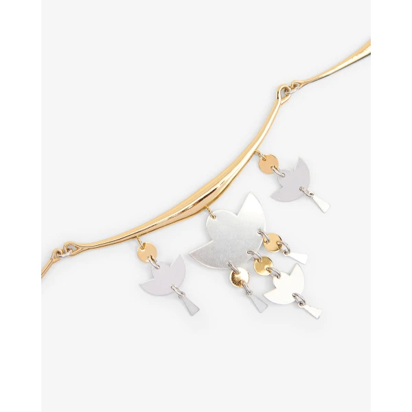 Isabel Marant Heija Choker in Silver and Gold | Necklace | Luxury Shoes 