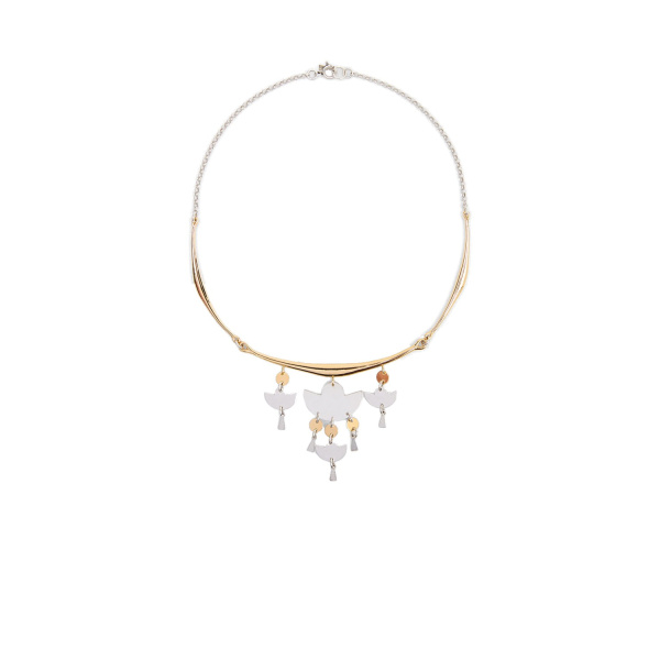Isabel Marant Heija Choker in Silver and Gold | Women | Luxury Shoes 